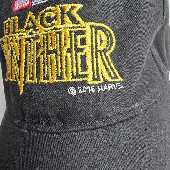 Black Panther Marvel Studios Promo Hat Rare Black Baseball Cap - Picture 2 of 5